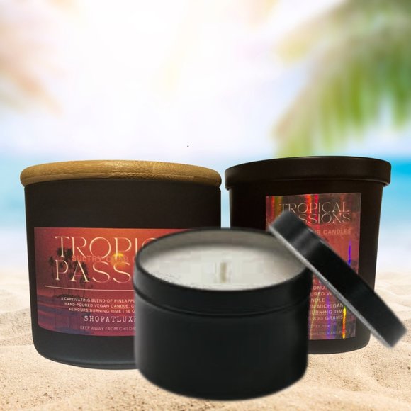 TROPICAL PASSIONS 8 Oz Travel Candle - Picture 5 of 5
